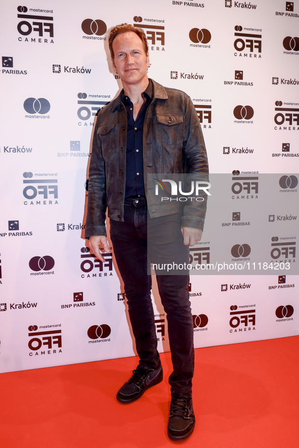 American actor Patrick Wilson attends the 17th edition of the Mastercard OFF CAMERA International Festival of Independent Cinema in Krakow,...