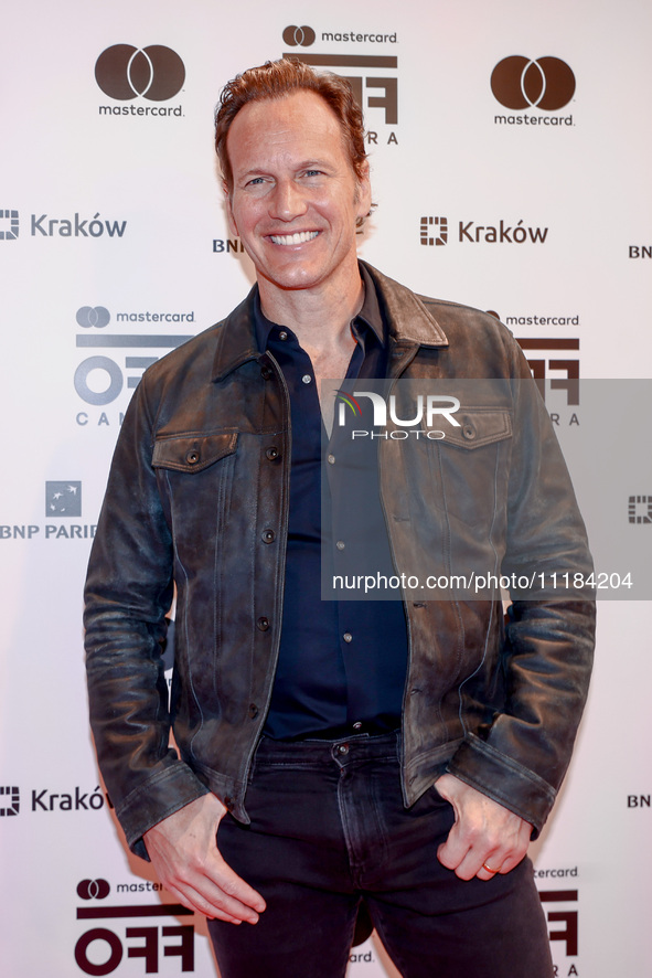 American actor Patrick Wilson attends the 17th edition of the Mastercard OFF CAMERA International Festival of Independent Cinema in Krakow,...