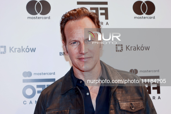 American actor Patrick Wilson attends the 17th edition of the Mastercard OFF CAMERA International Festival of Independent Cinema in Krakow,...