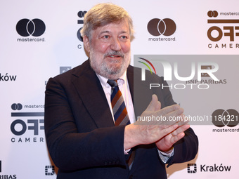 Stephen Fry attends the 17th edition of the Mastercard OFF CAMERA International Festival of Independent Cinema in Krakow, Poland on April 26...