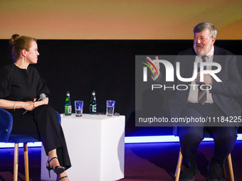 Stephen Fry attends the 17th edition of the Mastercard OFF CAMERA International Festival of Independent Cinema in Krakow, Poland on April 26...