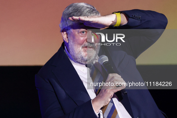 Stephen Fry attends the 17th edition of the Mastercard OFF CAMERA International Festival of Independent Cinema in Krakow, Poland on April 26...