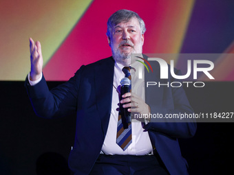 Stephen Fry attends the 17th edition of the Mastercard OFF CAMERA International Festival of Independent Cinema in Krakow, Poland on April 26...