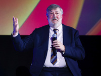 Stephen Fry attends the 17th edition of the Mastercard OFF CAMERA International Festival of Independent Cinema in Krakow, Poland on April 26...