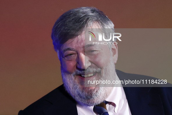 Stephen Fry attends the 17th edition of the Mastercard OFF CAMERA International Festival of Independent Cinema in Krakow, Poland on April 26...