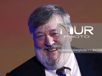 Stephen Fry attends the 17th edition of the Mastercard OFF CAMERA International Festival of Independent Cinema in Krakow, Poland on April 26...