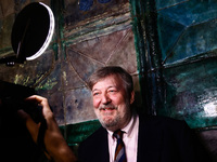 Stephen Fry attends the 17th edition of the Mastercard OFF CAMERA International Festival of Independent Cinema in Krakow, Poland on April 26...