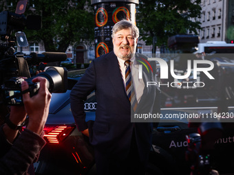 Stephen Fry attends the 17th edition of the Mastercard OFF CAMERA International Festival of Independent Cinema in Krakow, Poland on April 26...