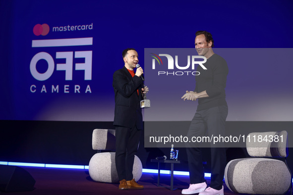 American actor Patrick Wilson collects the Against the Current award during the 17th edition of the Mastercard OFF CAMERA International Fest...