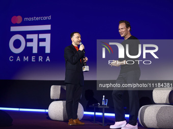 American actor Patrick Wilson collects the Against the Current award during the 17th edition of the Mastercard OFF CAMERA International Fest...