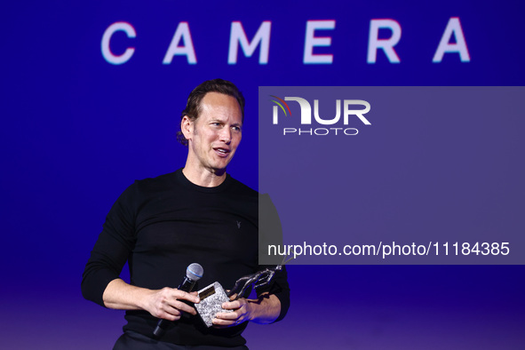 American actor Patrick Wilson collects the Against the Current award during the 17th edition of the Mastercard OFF CAMERA International Fest...