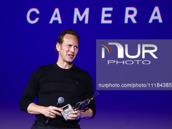 American actor Patrick Wilson collects the Against the Current award during the 17th edition of the Mastercard OFF CAMERA International Fest...