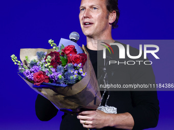 American actor Patrick Wilson collects the Against the Current award during the 17th edition of the Mastercard OFF CAMERA International Fest...