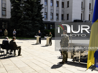 Ukraine's President Volodymyr Zelenskiy and NATO Secretary-General Jens Stoltenberg attend a joint press conference, amid Russia's attack on...