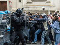 On April 29, 2024, a group of protesters gathered outside the G7 climate meeting in Turin, Italy, repeatedly attempting to reach the meeting...