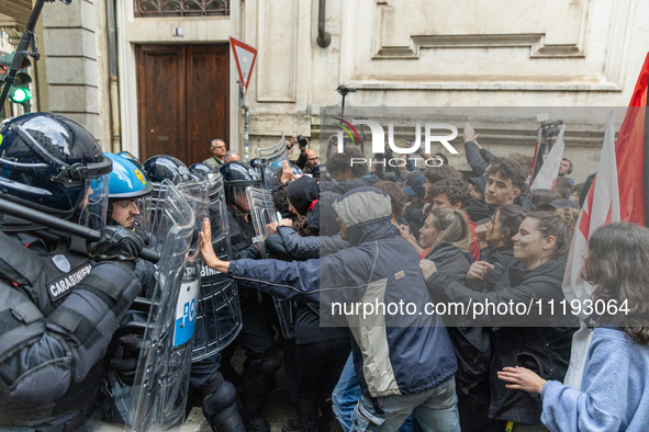 On April 29, 2024, a group of protesters gathered outside the G7 climate meeting in Turin, Italy, repeatedly attempting to reach the meeting...