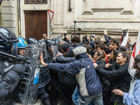 On April 29, 2024, a group of protesters gathered outside the G7 climate meeting in Turin, Italy, repeatedly attempting to reach the meeting...