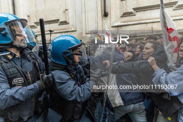 On April 29, 2024, a group of protesters gathered outside the G7 climate meeting in Turin, Italy, repeatedly attempting to reach the meeting...