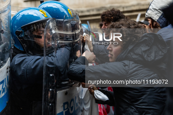 On April 29, 2024, a group of protesters gathered outside the G7 climate meeting in Turin, Italy, repeatedly attempting to reach the meeting...