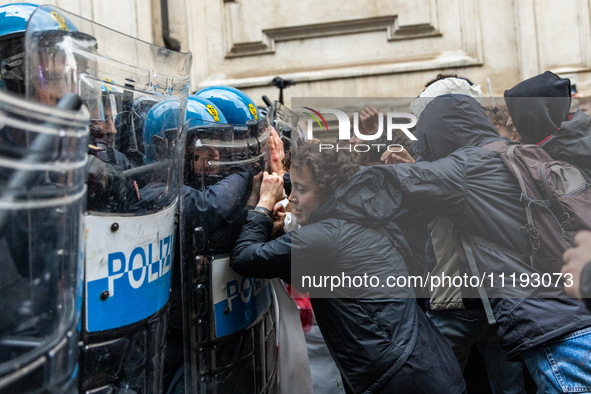 On April 29, 2024, a group of protesters gathered outside the G7 climate meeting in Turin, Italy, repeatedly attempting to reach the meeting...