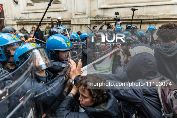 On April 29, 2024, a group of protesters gathered outside the G7 climate meeting in Turin, Italy, repeatedly attempting to reach the meeting...