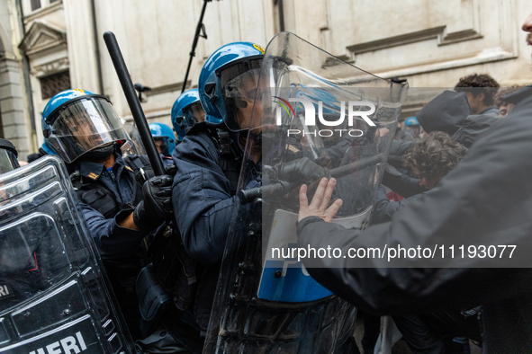 On April 29, 2024, a group of protesters gathered outside the G7 climate meeting in Turin, Italy, repeatedly attempting to reach the meeting...