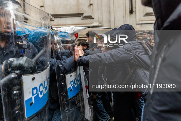 On April 29, 2024, a group of protesters gathered outside the G7 climate meeting in Turin, Italy, repeatedly attempting to reach the meeting...