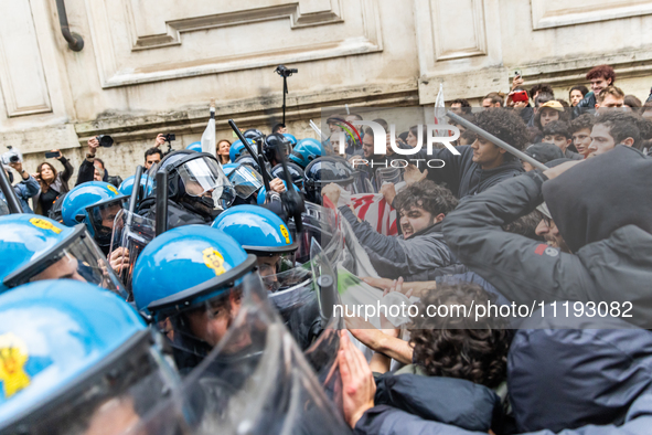 On April 29, 2024, a group of protesters gathered outside the G7 climate meeting in Turin, Italy, repeatedly attempting to reach the meeting...