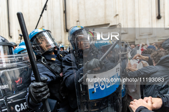 On April 29, 2024, a group of protesters gathered outside the G7 climate meeting in Turin, Italy, repeatedly attempting to reach the meeting...