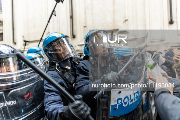 On April 29, 2024, a group of protesters gathered outside the G7 climate meeting in Turin, Italy, repeatedly attempting to reach the meeting...