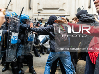 On April 29, 2024, a group of protesters gathered outside the G7 climate meeting in Turin, Italy, repeatedly attempting to reach the meeting...