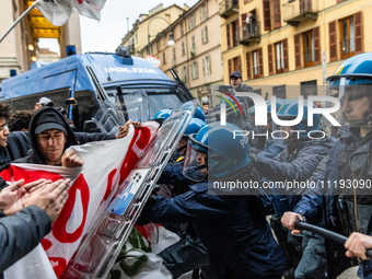 On April 29, 2024, a group of protesters gathered outside the G7 climate meeting in Turin, Italy, repeatedly attempting to reach the meeting...