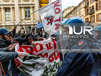 On April 29, 2024, a group of protesters gathered outside the G7 climate meeting in Turin, Italy, repeatedly attempting to reach the meeting...