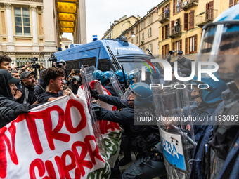 On April 29, 2024, a group of protesters gathered outside the G7 climate meeting in Turin, Italy, repeatedly attempting to reach the meeting...