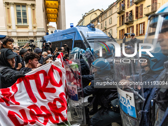 On April 29, 2024, a group of protesters gathered outside the G7 climate meeting in Turin, Italy, repeatedly attempting to reach the meeting...