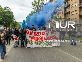 On April 29, 2024, a group of protesters gathered outside the G7 climate meeting in Turin, Italy, repeatedly attempting to reach the meeting...