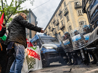 On April 29, 2024, a group of protesters gathered outside the G7 climate meeting in Turin, Italy, repeatedly attempting to reach the meeting...