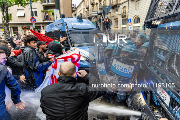 On April 29, 2024, a group of protesters gathered outside the G7 climate meeting in Turin, Italy, repeatedly attempting to reach the meeting...