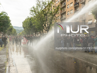 On April 29, 2024, a group of protesters gathered outside the G7 climate meeting in Turin, Italy, repeatedly attempting to reach the meeting...