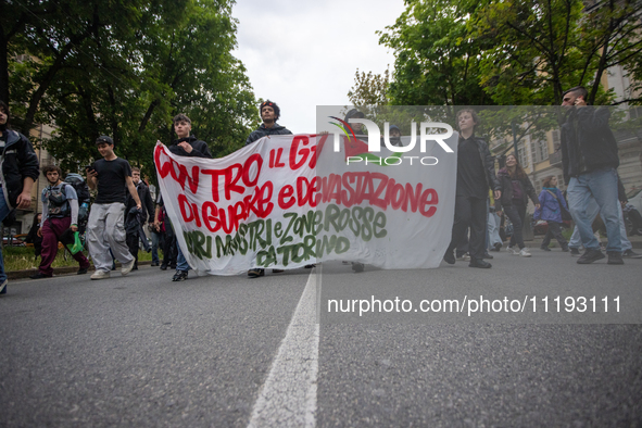 On April 29, 2024, a group of protesters gathered outside the G7 climate meeting in Turin, Italy, repeatedly attempting to reach the meeting...