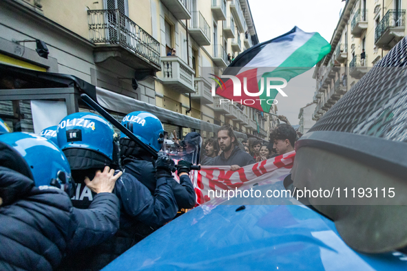 On April 29, 2024, a group of protesters gathered outside the G7 climate meeting in Turin, Italy, repeatedly attempting to reach the meeting...