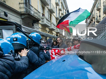 On April 29, 2024, a group of protesters gathered outside the G7 climate meeting in Turin, Italy, repeatedly attempting to reach the meeting...