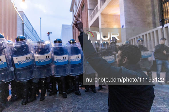 On April 29, 2024, a group of protesters gathered outside the G7 climate meeting in Turin, Italy, repeatedly attempting to reach the meeting...