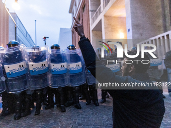 On April 29, 2024, a group of protesters gathered outside the G7 climate meeting in Turin, Italy, repeatedly attempting to reach the meeting...