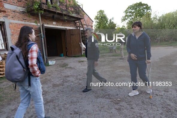 An animal shelter was damaged as a result of air strikes as Russian forces struck the central part of Kharkiv with bombs, on April 29, 2024....