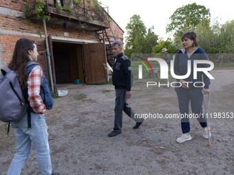 An animal shelter was damaged as a result of air strikes as Russian forces struck the central part of Kharkiv with bombs, on April 29, 2024....