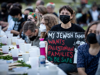 Jewish organizations advocating a ceasefire in Gaza and Palestinian freedom host a Passover Seder on the U.S. Capitol lawn, Washington, DC,...