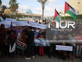 Palestinians are staging a rally to thank pro-Palestinian student solidarity initiatives in US and Canadian universities on their campuses i...