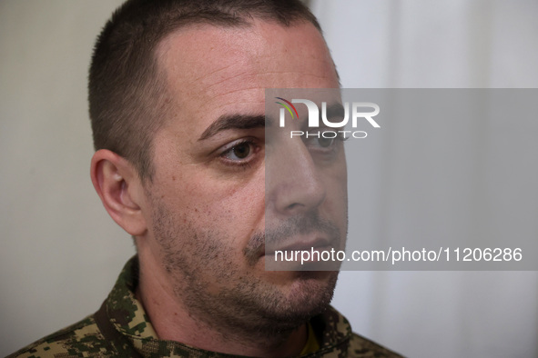 A military doctor of the 5th Slobozhanska Brigade of the National Guard of Ukraine, known by his call sign Morfin (Morphine), is providing m...