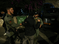 Israeli Forces Intervene In A Group Consisting Of The Relatives Of The Captives And Their Supporters Who Staged A Demonstration Demanding Th...